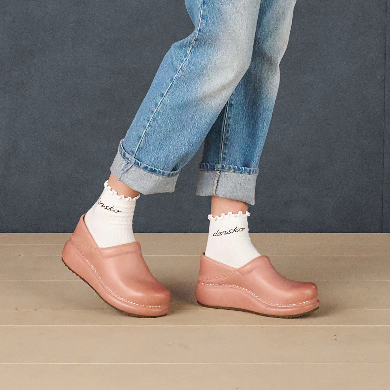 Dansko Platform Pro Clog Coral