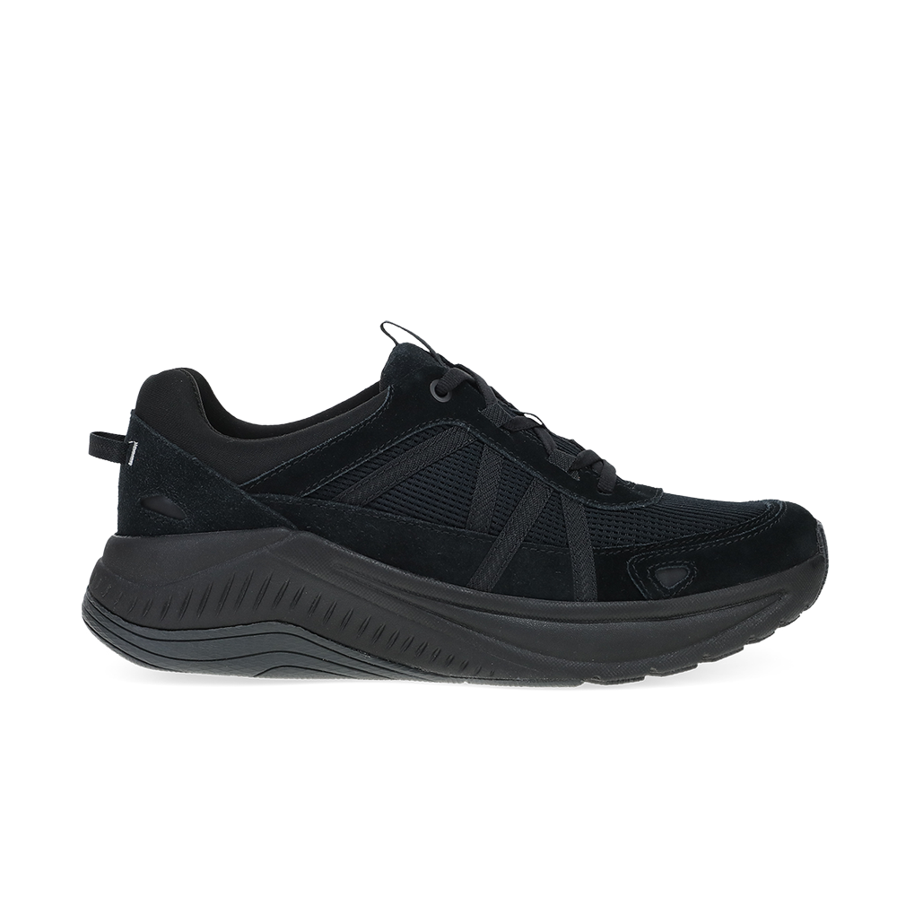 Dansko Poppy Black/Black Suede