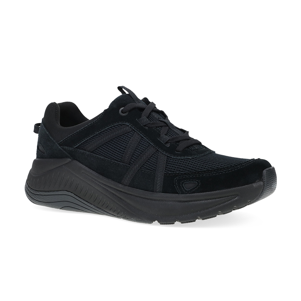Dansko Poppy Black/Black Suede
