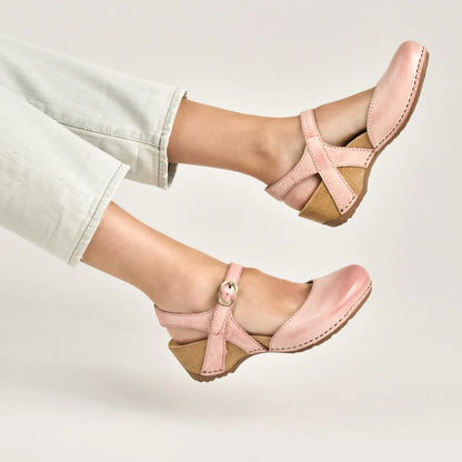 Dansko Tiffani Pink Milled Burnished
