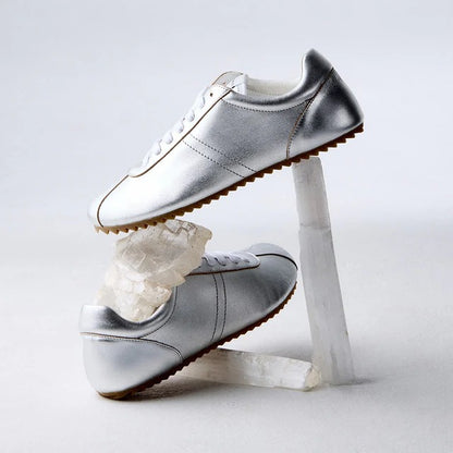 Groundies Zen Womens Metallic Silver