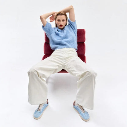 Groundies Panama Womens Sky Blue/Bordeaux
