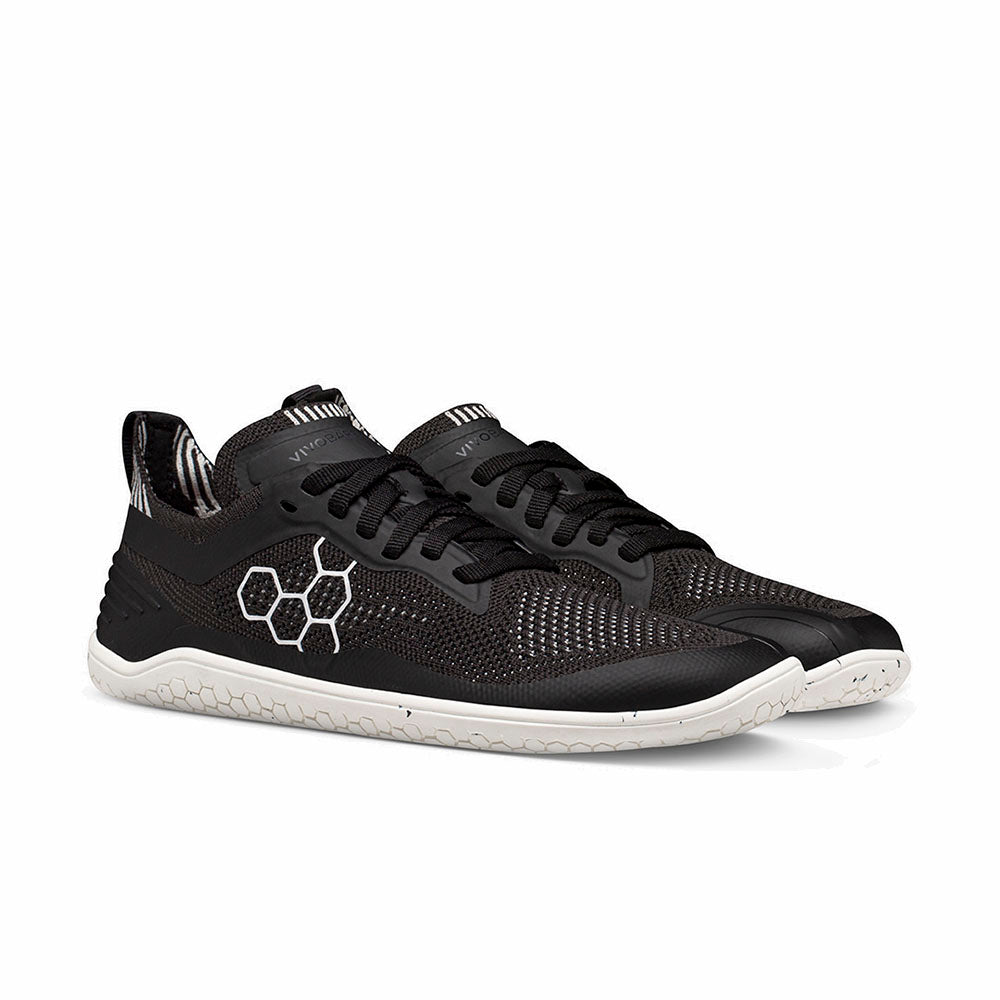Vivobarefoot Geo Racer Knit Womens Obsidian Pair