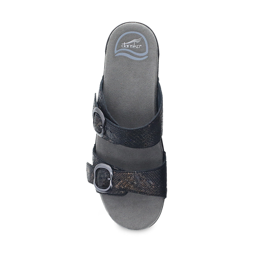 Dansko Sophie Metallic Python Sandal