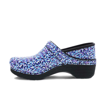 Dansko LT Pro Blue Dash Leather Clog