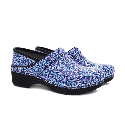 Dansko LT Pro Blue Dash Leather Clog