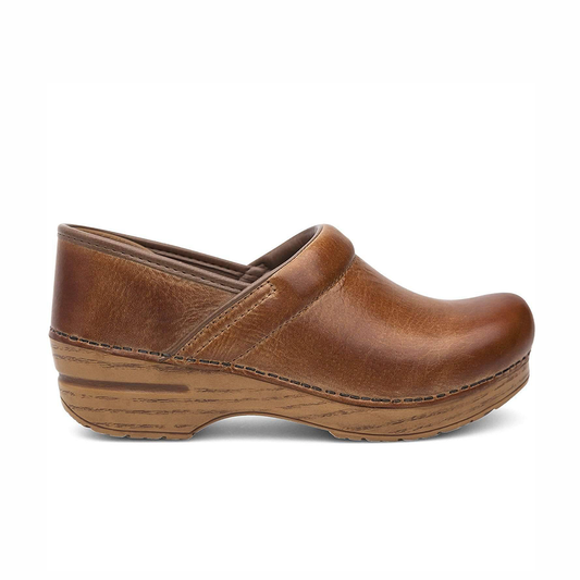 Dansko Wide Pro Honey Distressed Clog