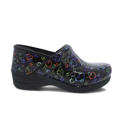 Dansko XP 2.0 Floating Hearts Patent Clog