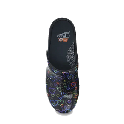 Dansko XP 2.0 Floating Hearts Patent Clog