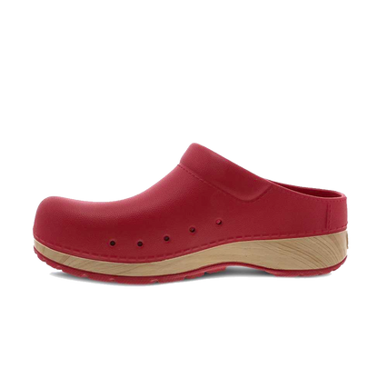Dansko Kane Red Molded Clog