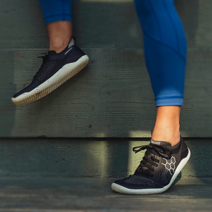 Vivobarefoot Geo Racer Knit Womens Obsidian